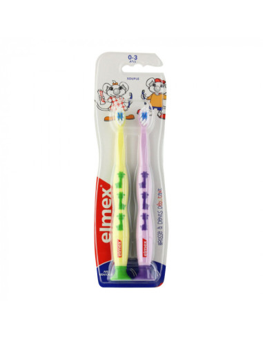 ELMEX BROSSE A DENTS ENFANT X2 0 A 3 ANS