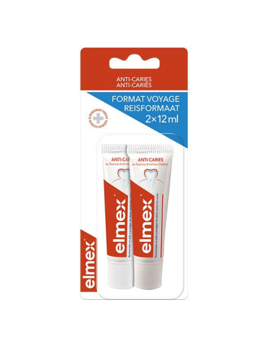 Elmex Anti Caries tube de Voyage 2 x...