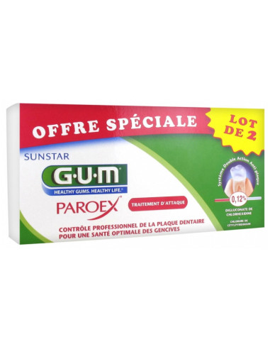 GUM Paroex Gel Dentifrice Lot de 2 x...