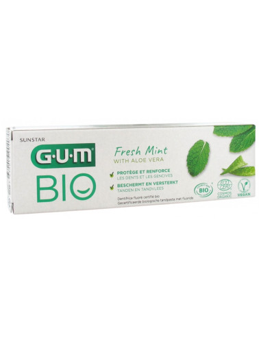 GUM Dentifrice Menthe Fraîche Aloe...