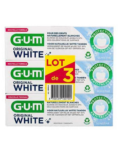 GUM Original White Dentifrice Lot de...