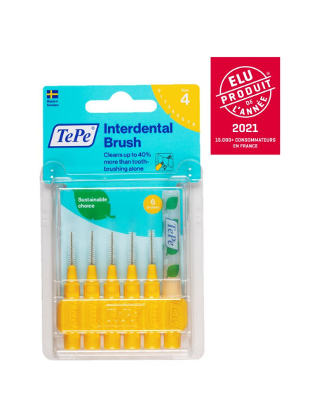 TePe Brossettes interdentaires TePe Originales Jaune - 1.3 mm - ISO 4
