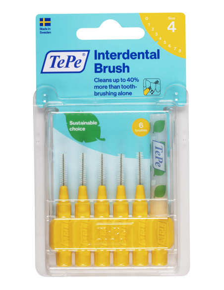 TePe Brossettes interdentaires TePe Originales Jaune - 1.3 mm - ISO 4