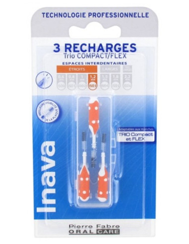 INAVA TRIO BROSSETTES 3 RECHARGES...
