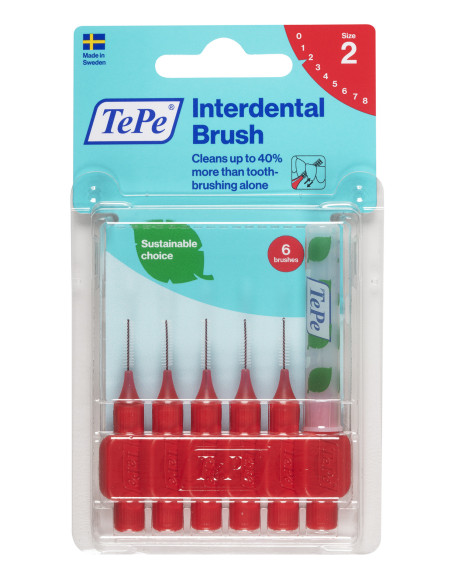 TePe Brossettes interdentaires TePe Originales Rouge - 0.9 mm - ISO 2