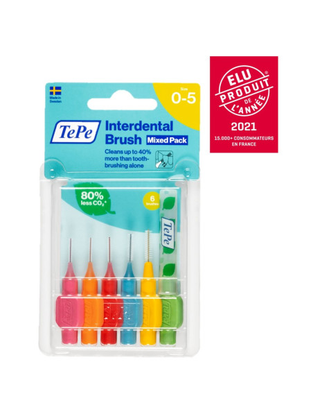 TePe Brossettes interdentaires TePe Originales - Pack toutes tailles - ISO 0 à 5