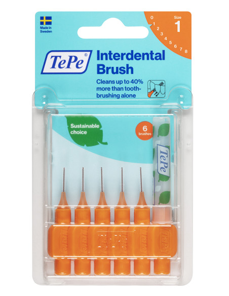 TePe Brossettes interdentaires TePe Originales Orange - 0.7 mm - ISO 1