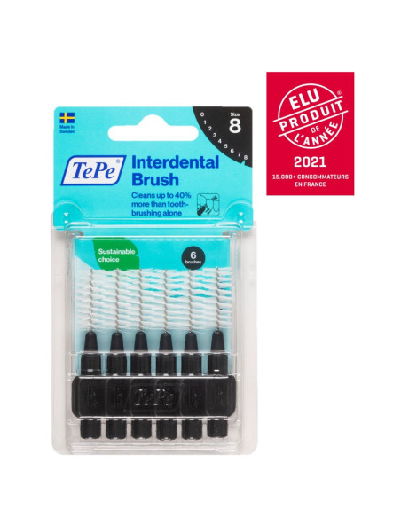 TePe Brossettes interdentaires TePe Originales Noir - 3.4 mm - ISO 8