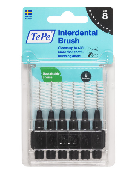 TePe Brossettes interdentaires TePe Originales Noir - 3.4 mm - ISO 8