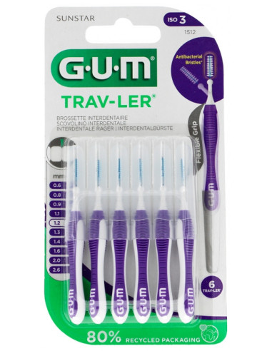 GUM Trav-Ler 6 Brossettes...