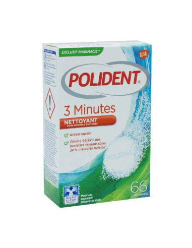Polident 3 minutes nettoyant 66...