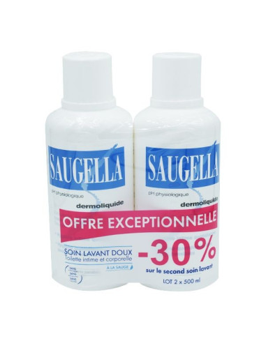 Saugella Dermoliquide 500ml lot x2