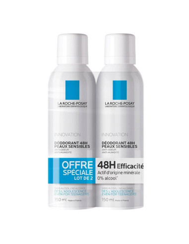 La Roche Posay déodorant 24h 2x150ml