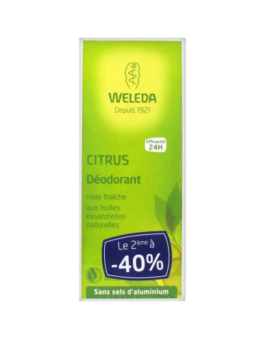 Weleda Déodorant au Citrus Lot de 2 x...