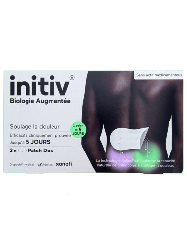 Sanofi initiv patch dos anti-douleur x3