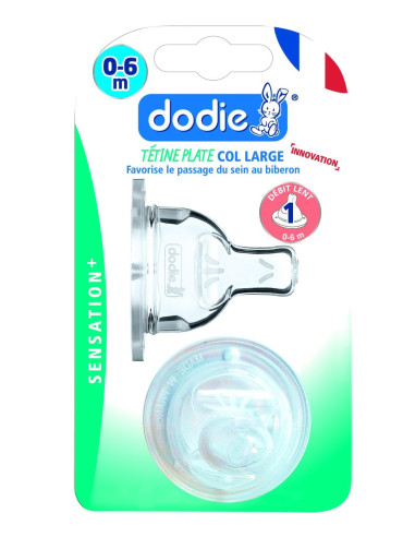 Dodie Tétine Plate Col Large 0-6 Mois...