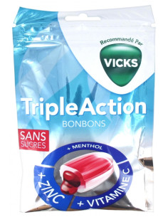 Vicks Triple Action Bonbons...