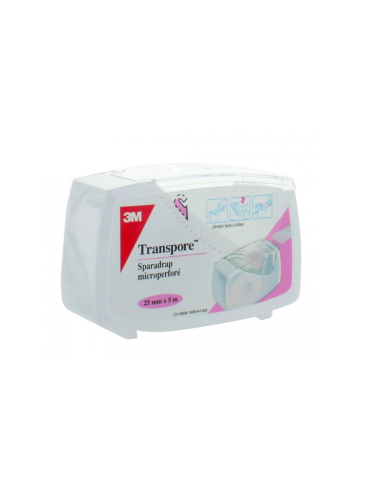 3M TRANSPORE SPARADRAP PLASTIQUE...