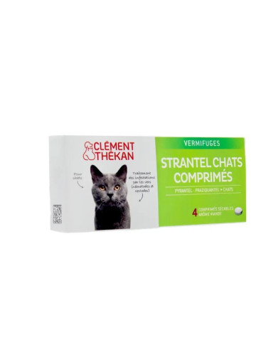 STRANTEL VERMIFUGE CHAT boite de 4...