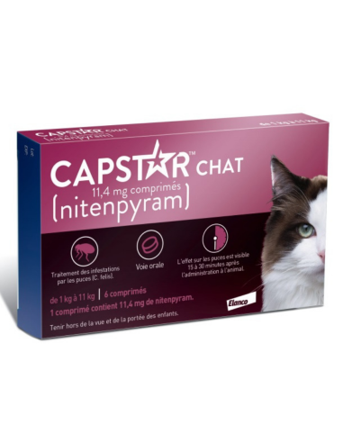 CAPSTAR Chat 11,4mg 6 comprimés