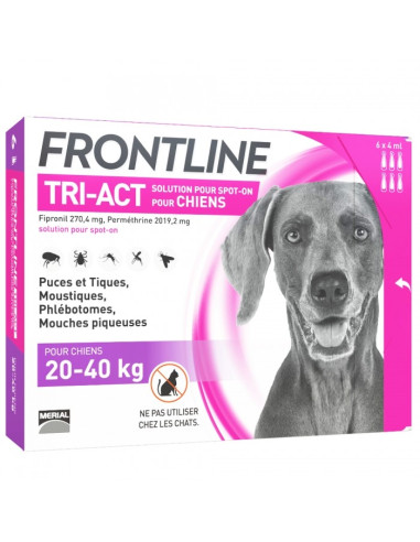 FRONTLINE TRI-ACT SPOT-ON CHIEN DE...