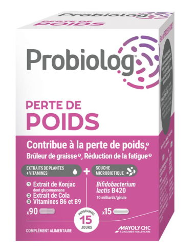 Probiolog Perte De Poids 90 + 15 gélules