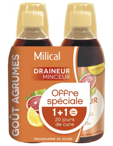 Milical Draineur Ultra Lot de 2 x 500...
