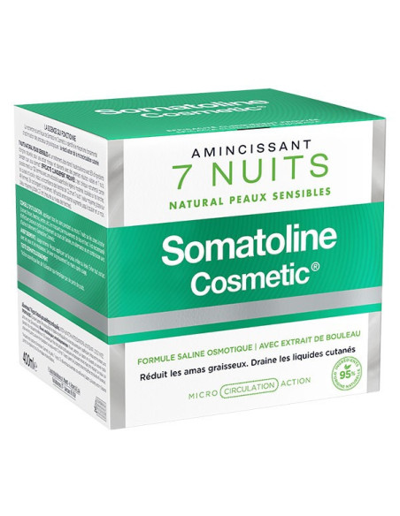 Somatoline Cosmetic Amincissant 7 Nuits Natural Peaux Sensibles 400ml