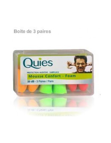 QUIES Protection auditive mousse fluo...