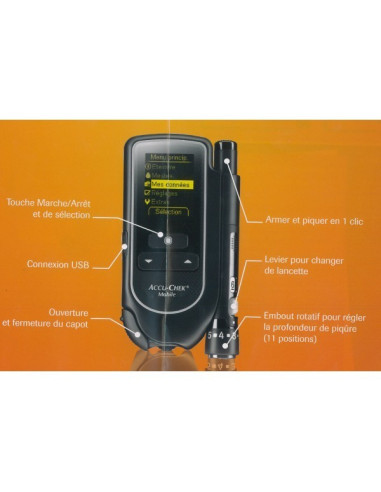 Accu-chek mobile kit lecteur glycemie