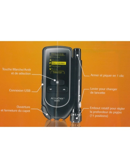 Accu-chek mobile kit lecteur glycemie