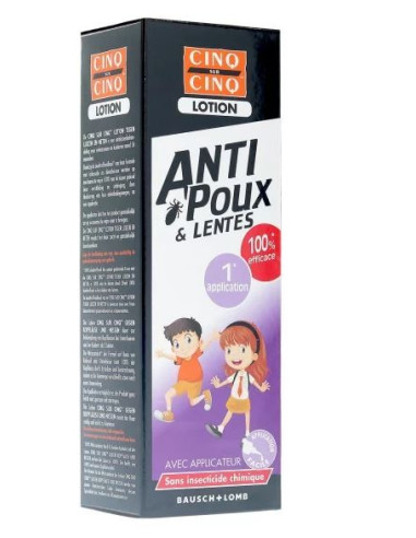 Cinq sur Cinq lotion poux + lentes...