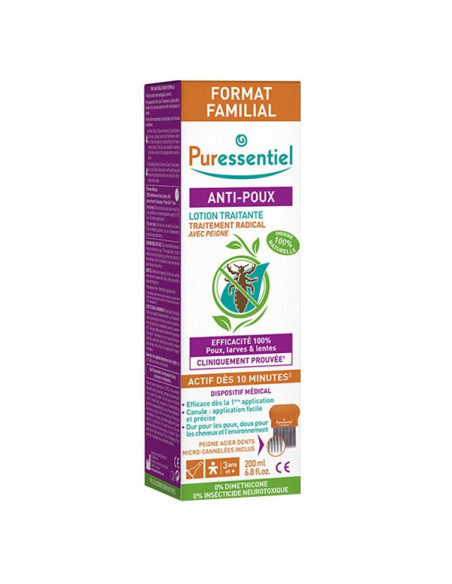 Puressentiel Anti-Poux Lotion Traitante 200ml + Peigne