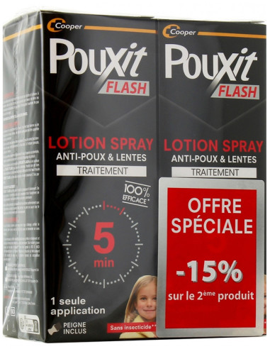 Pouxit Flash Anti-Poux et Lentes...