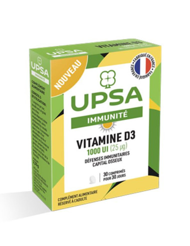 UPSA Vitamine D3 1000 UI 30 comprimés