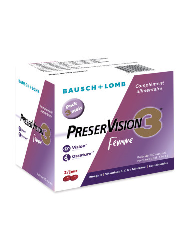 PreserVision3 Femme Boîte 3 mois 180...