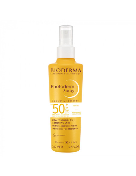 Bioderma Photoderm Spray Peaux Sensibles SPF 50+ 200ml