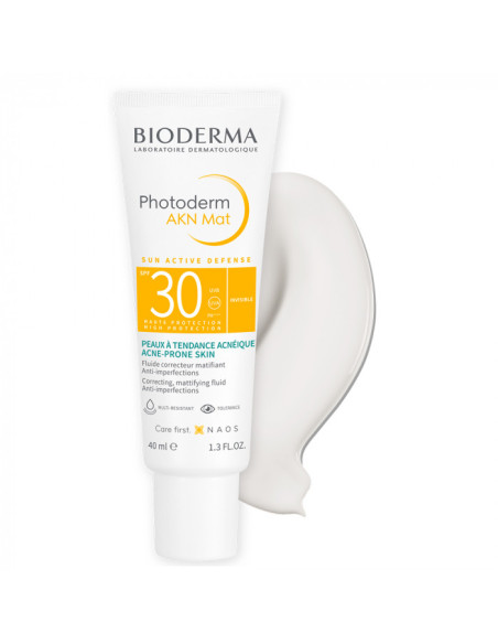 Bioderma Photoderm AKN MAT fluide correcteur matifiant Spf 30 40ml