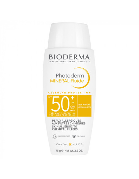 Bioderma Photoderm Mineral Fluide peaux allergiques Spf50+ 40ml