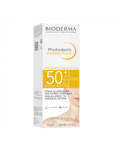 Bioderma Photoderm Mineral Fluide peaux allergiques Spf50+ 40ml