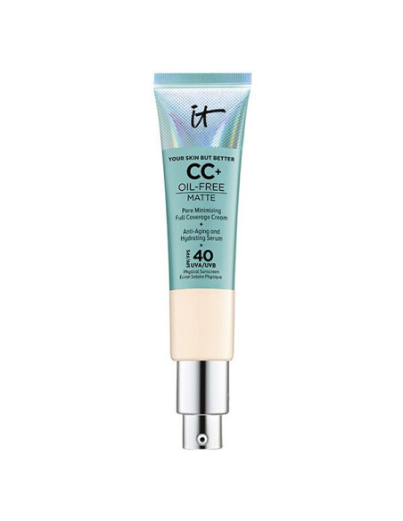 IT Cosmetics Fond de Teint Your Skin But Better CC+ Oil Free Matte Crème Correctrice Mate SPF40 Fair Light 32ml