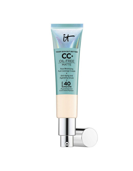 IT Cosmetics Fond de Teint Your Skin But Better CC+ Oil Free Matte Crème Correctrice Mate SPF40 Fair Light 32ml