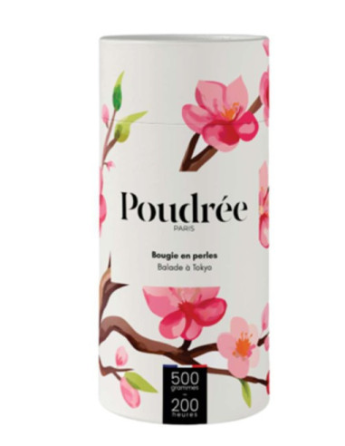 Poudrée Bougie en perle Balade à...