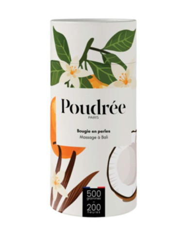 Poudrée Bougie en perle Massage à...