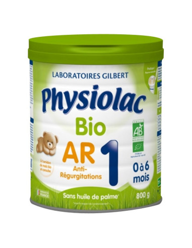 PHYSIOLAC Lait Bio AR 1er âge - 800 g