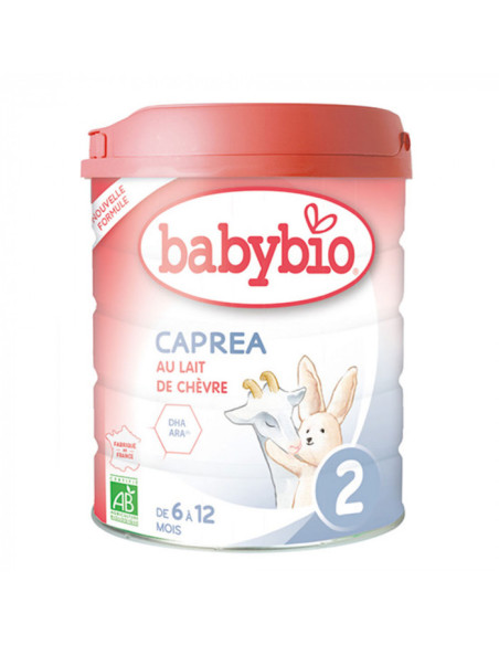 BABYBIO CAPREA 2ème Age 6 à 12 mois LAIT BIO 800G