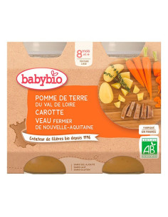 BABYBIO Pots Légumes Veau 8...