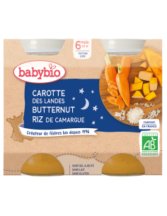 BABYBIO Pots NUIT carotte...