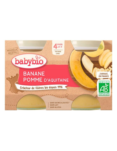 BABYBIO Petits pots banane et pomme...