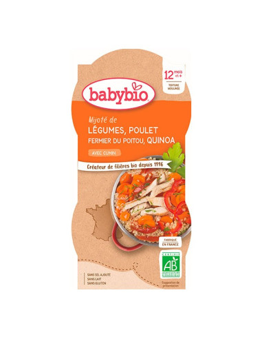 BABYBIO  Bols Légumes Poulet Quinoa...